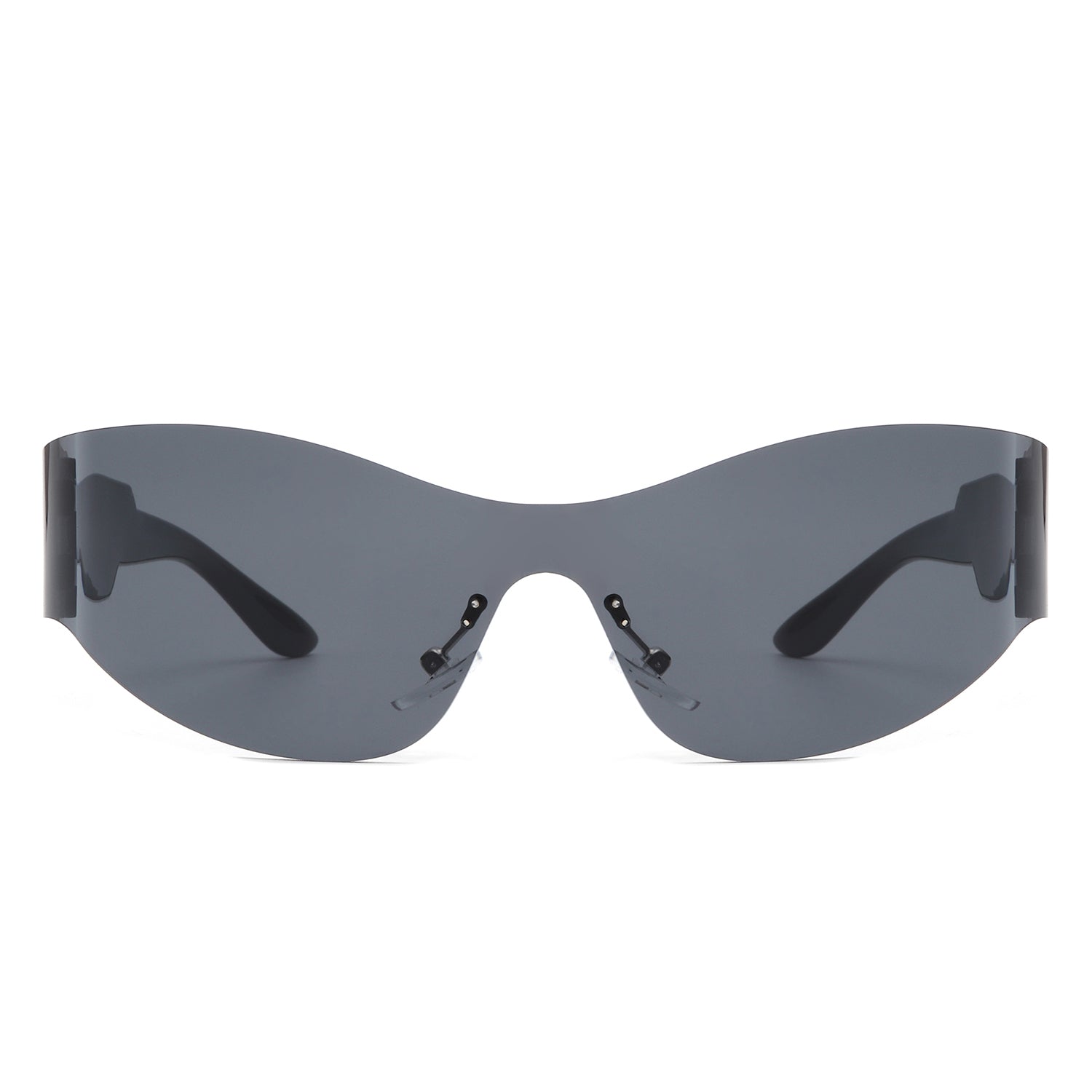 Galadriel - Futuristic Mirrored Cyberpunk Sport Reflective Shield Sunglasses - lolaluxeshop