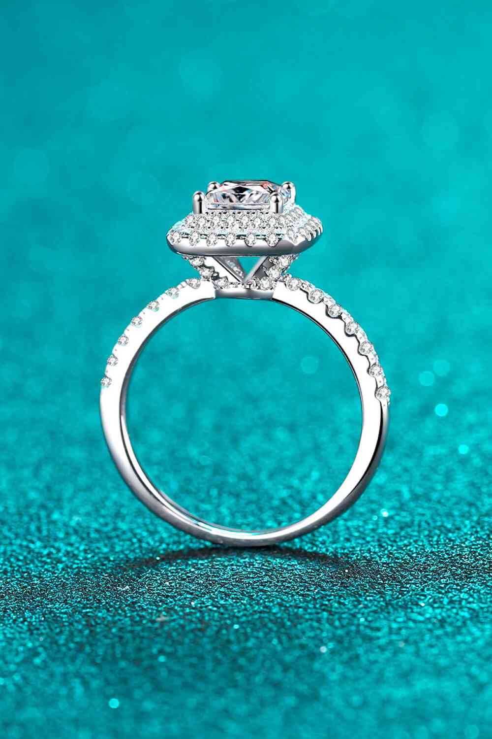 Sterling Silver 1 Carat Moissanite Ring - lolaluxeshop