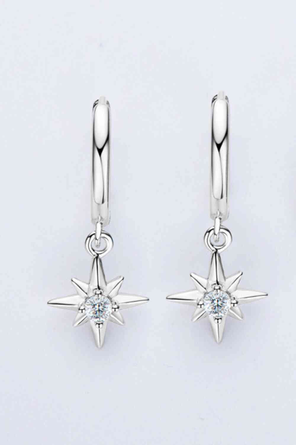 Moissanite Star Drop Earrings - lolaluxeshop