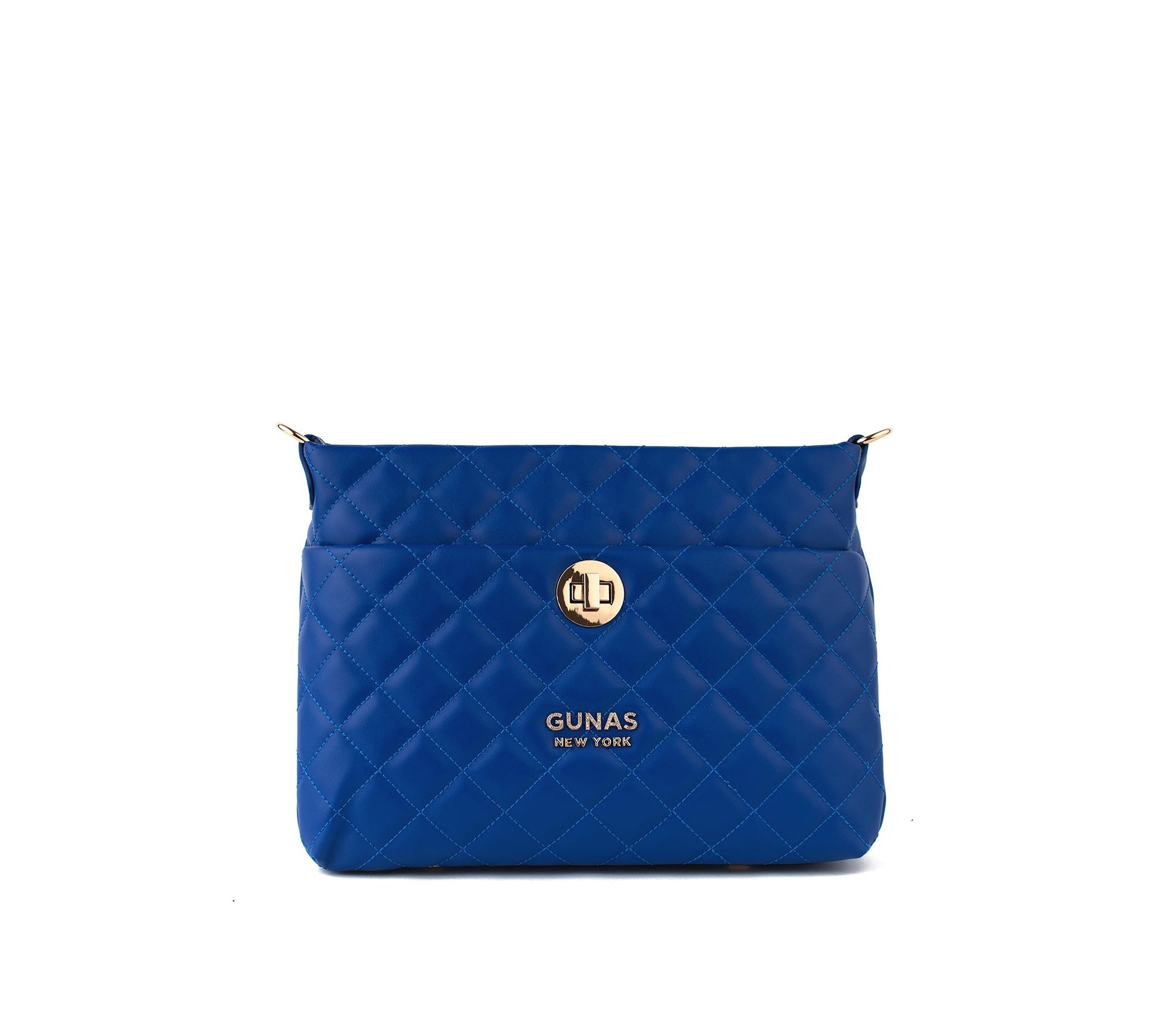 Koi - Blue Quilted Vegan Leather Purse - lolaluxeshop