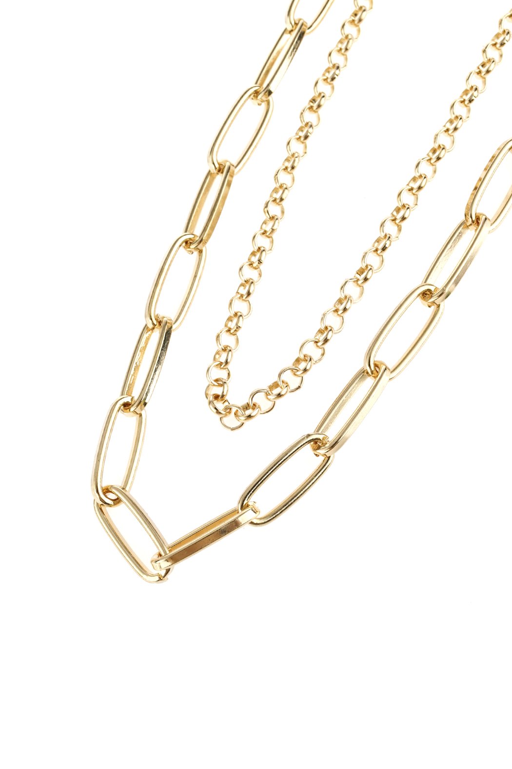 Hdn2973 - Multiline Chain Necklace - LOLA LUXE