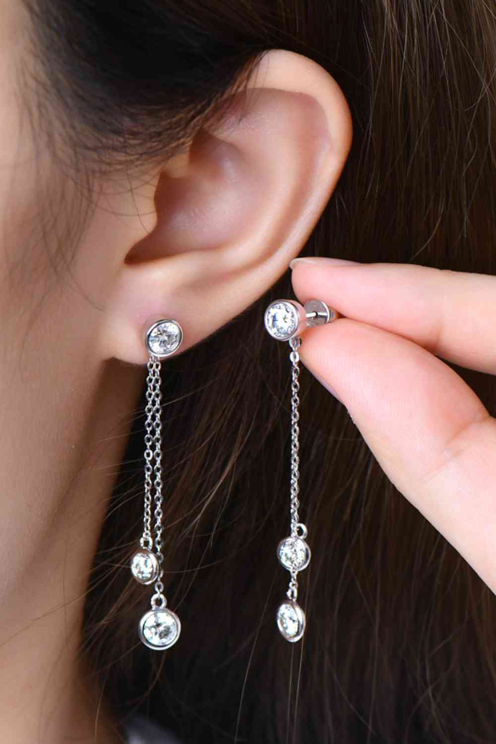 2.6 Carat Moissanite 925 Sterling Silver Earrings - lolaluxeshop