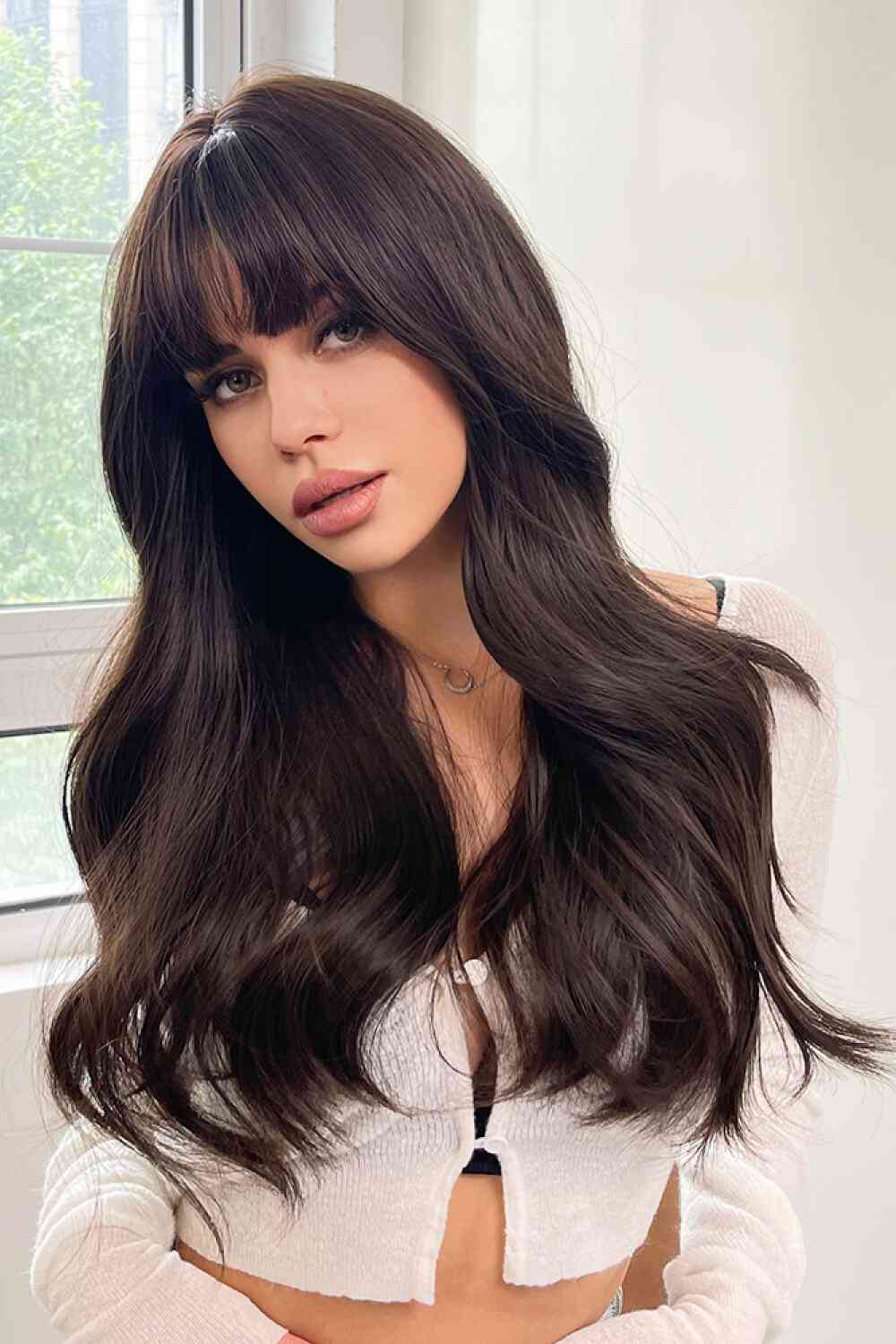 Full Machine Long Wave Synthetic Wigs 24'' - lolaluxeshop