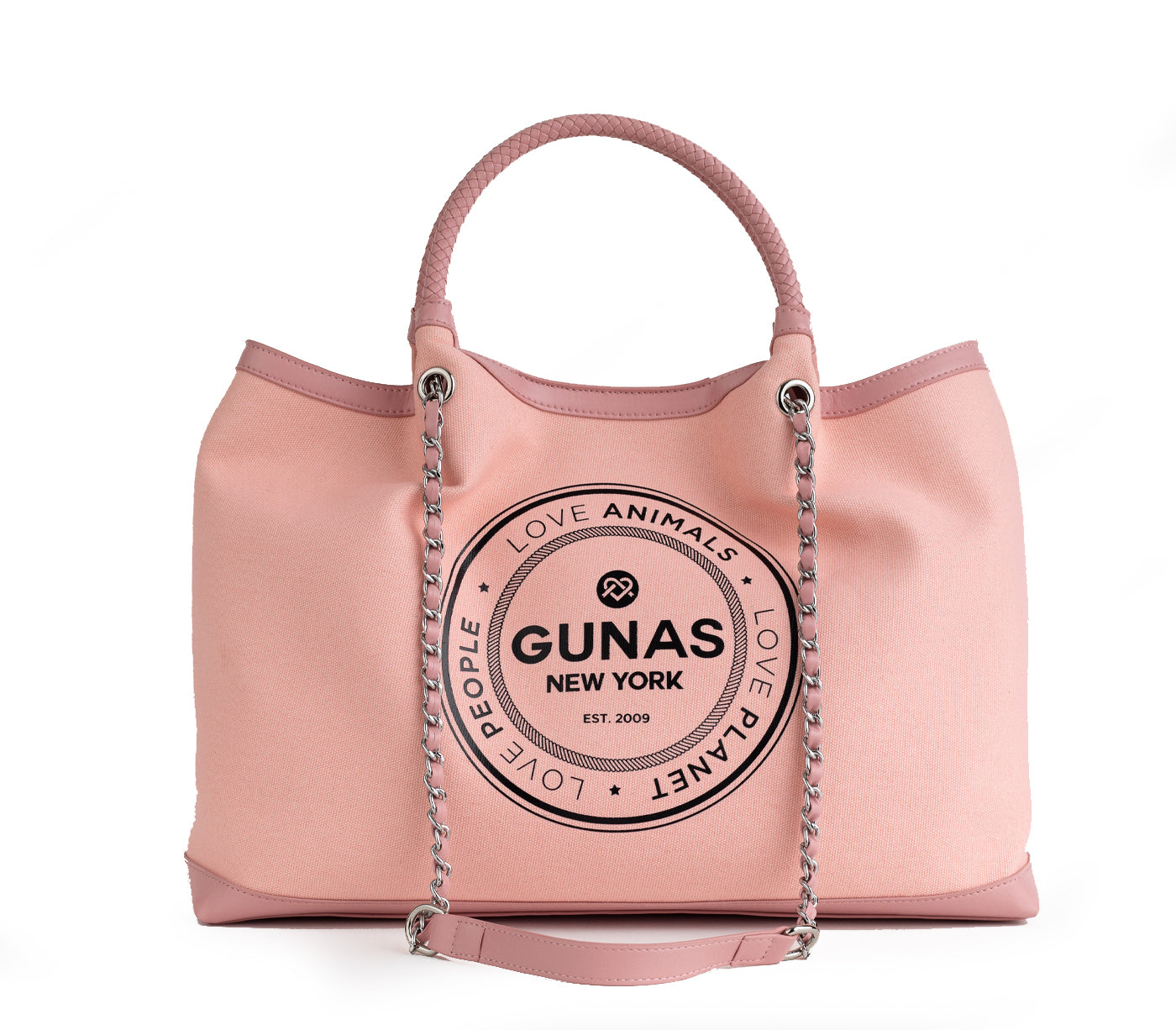 RUTH - Light Pink Vegan Canvas Tote - LOLA LUXE