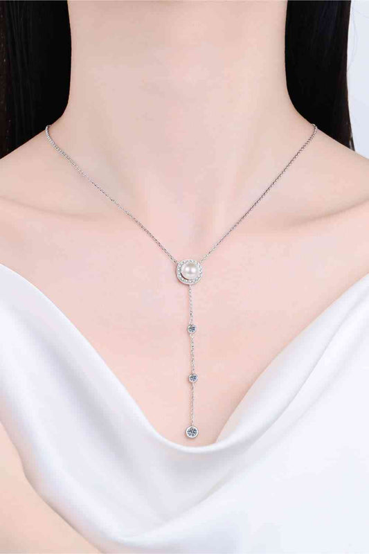 Moissanite Rhodium-Plated Necklace - lolaluxeshop