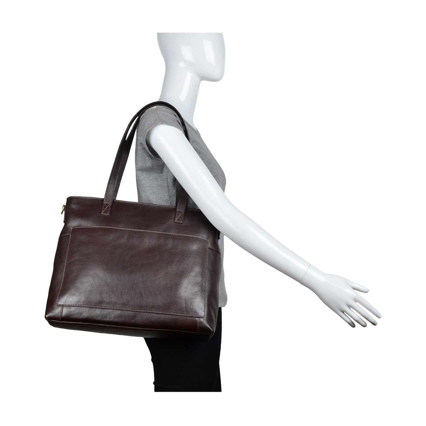 Sierra Leather Shoulder Bag With Sling Strap - LOLA LUXE