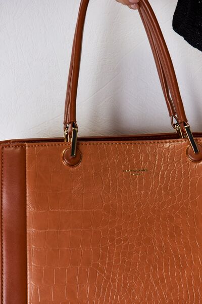 David Jones Texture PU Leather Handbag - lolaluxeshop