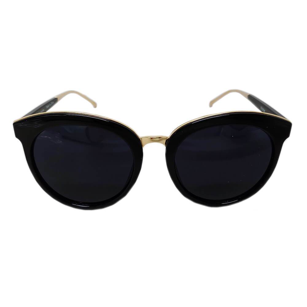 NORTH | Women's Oversized Round Mirrored Lens Horned Rim Sunglasses - lolaluxeshop