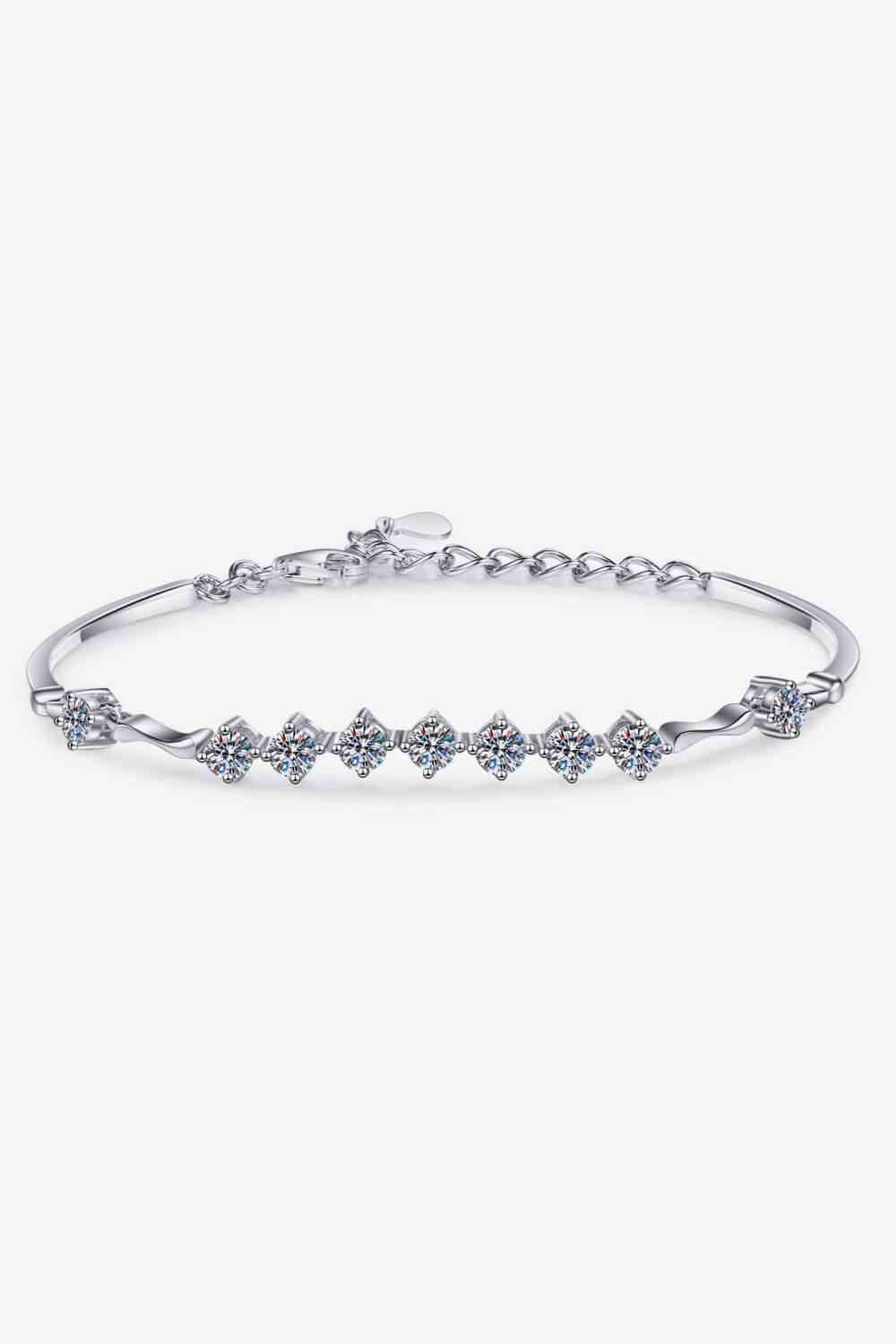 Moissanite 925 Sterling Silver Bracelet - lolaluxeshop