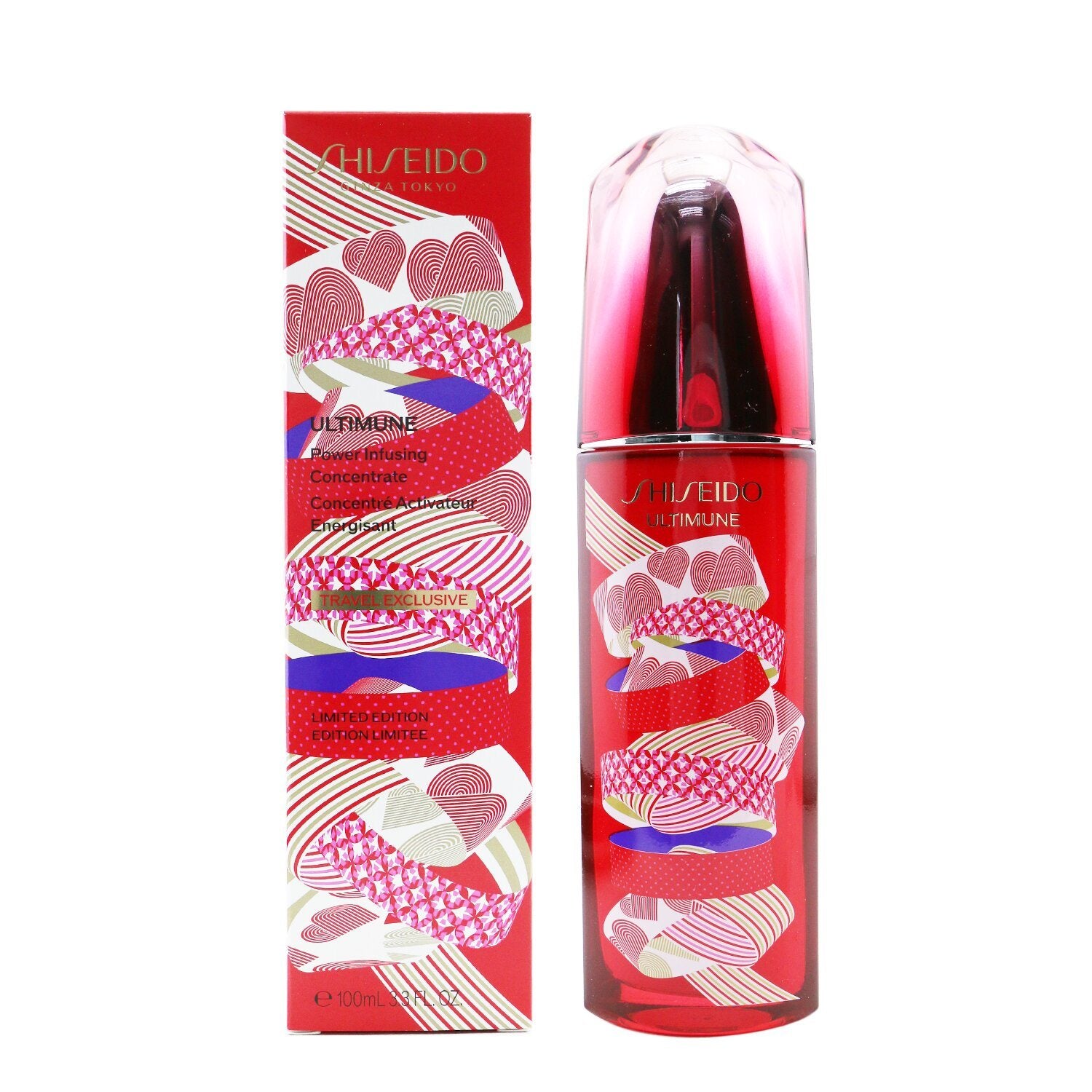 SHISEIDO - Ultimune Power Infusing Concentrate (ImuGenerationRED Technology) - Holiday Limited Edition 18149 100ml/3.3oz - lolaluxeshop