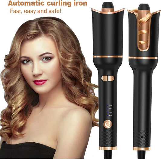 Automatic Hair Curler Ceramic Curling Irons Wand Rotating Curling Wand Electric Hair Waver Styling Tools Auto Hair Crimper - lolaluxeshop