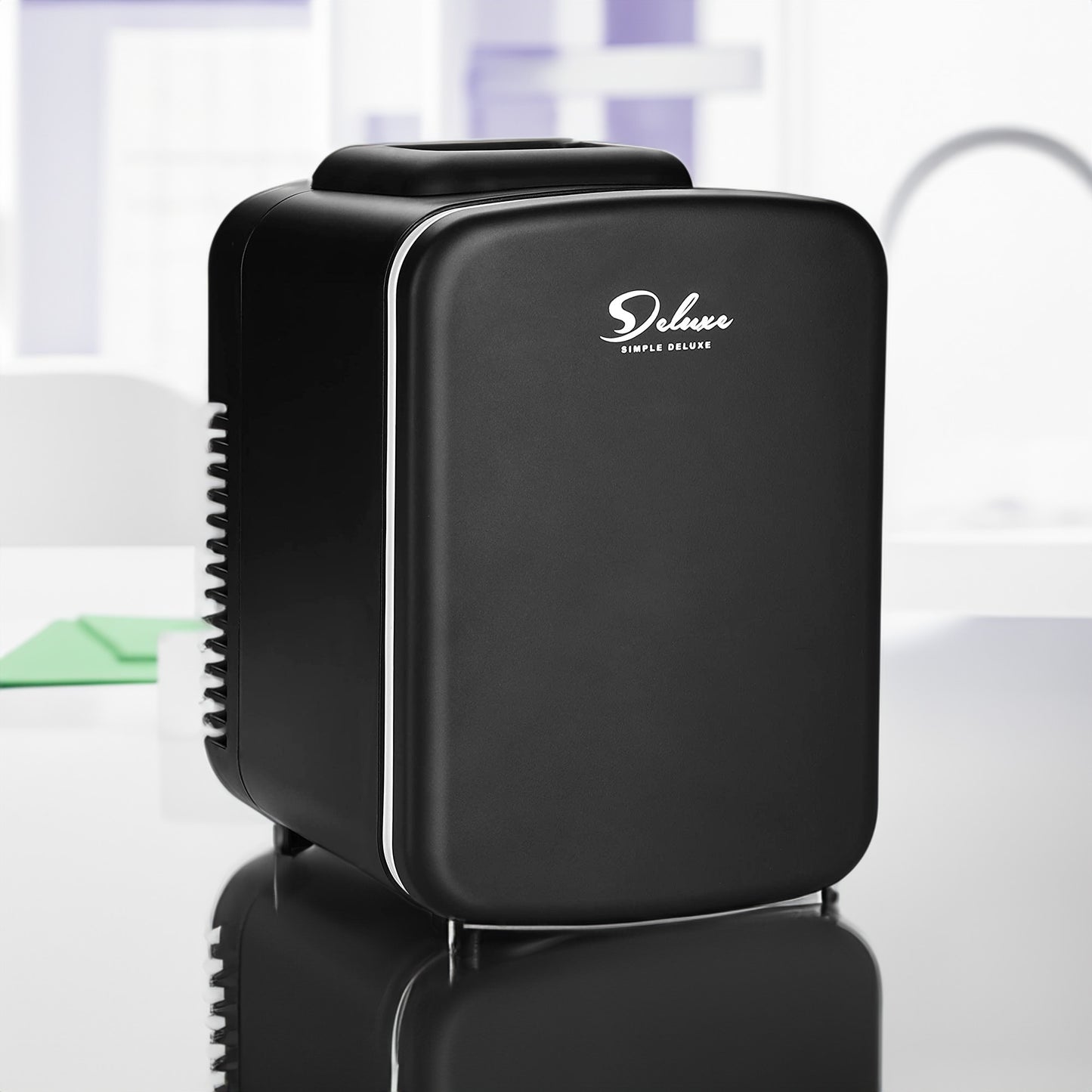 Simple Deluxe Mini Fridge: Compact Portable Cooler & Warmer for Skincare, Beverages, Food, and Cosmetics - lolaluxeshop