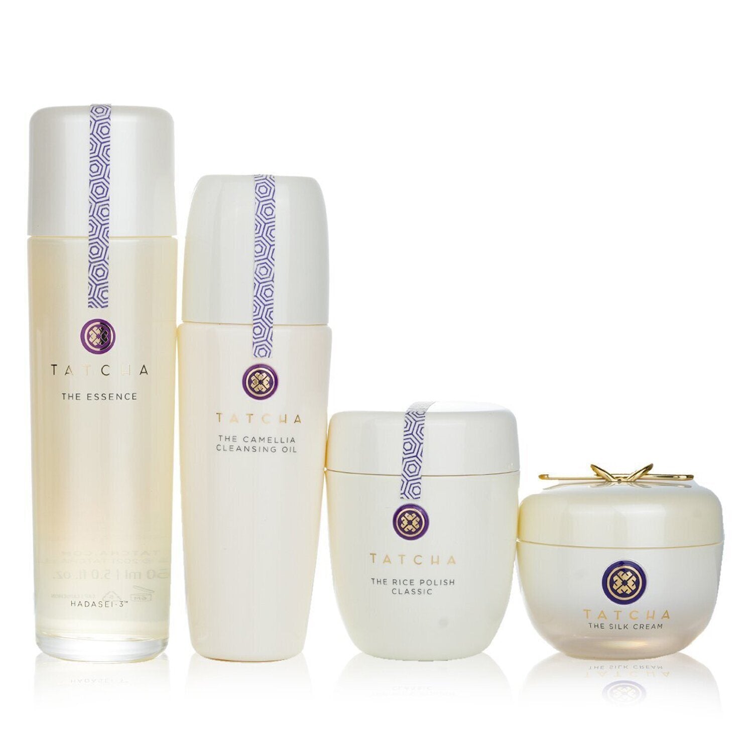 TATCHA - Ritual For Firm Skin Set: Camellia Cleansing Oil 150ml + Essence 150ml + Silk Cream 50ml + Rice Polish 60g 752887 4pcs - lolaluxeshop