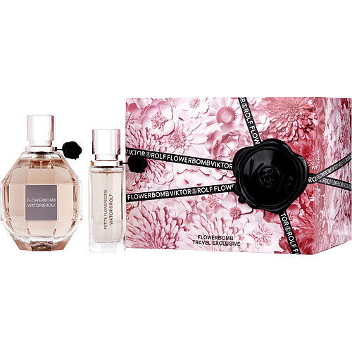 FLOWERBOMB by Viktor & Rolf EAU DE PARFUM SPRAY 3.4 OZ & EAU DE PARFUM SPRAY 0.68 OZ (TRAVEL SET) - lolaluxeshop