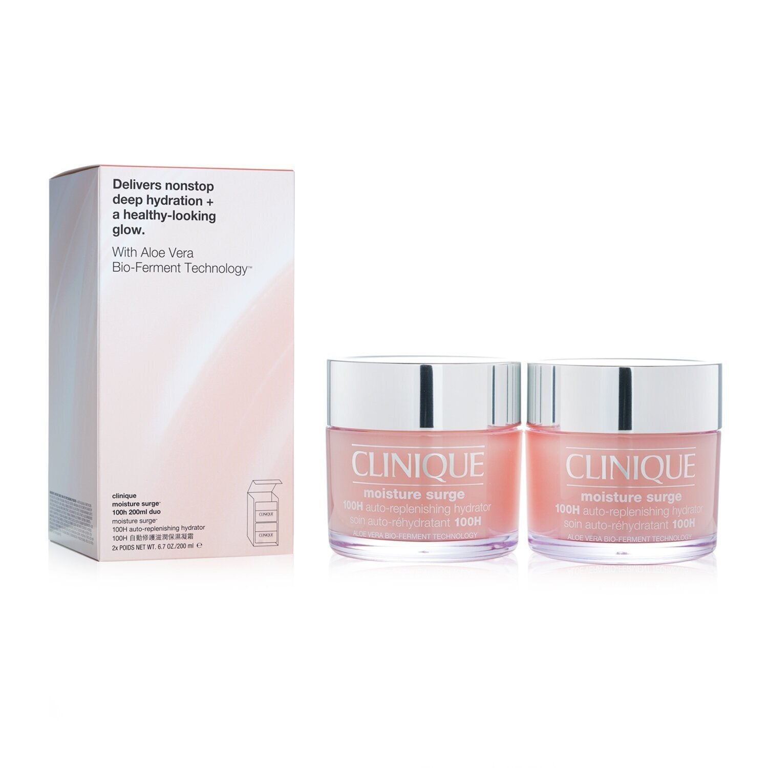 CLINIQUE - Moisture Surge 100H Auto-Replenishing Hydrator (Jumbo Size) Duo Pack 06698/KWW9 2x200ml/6.7oz - lolaluxeshop