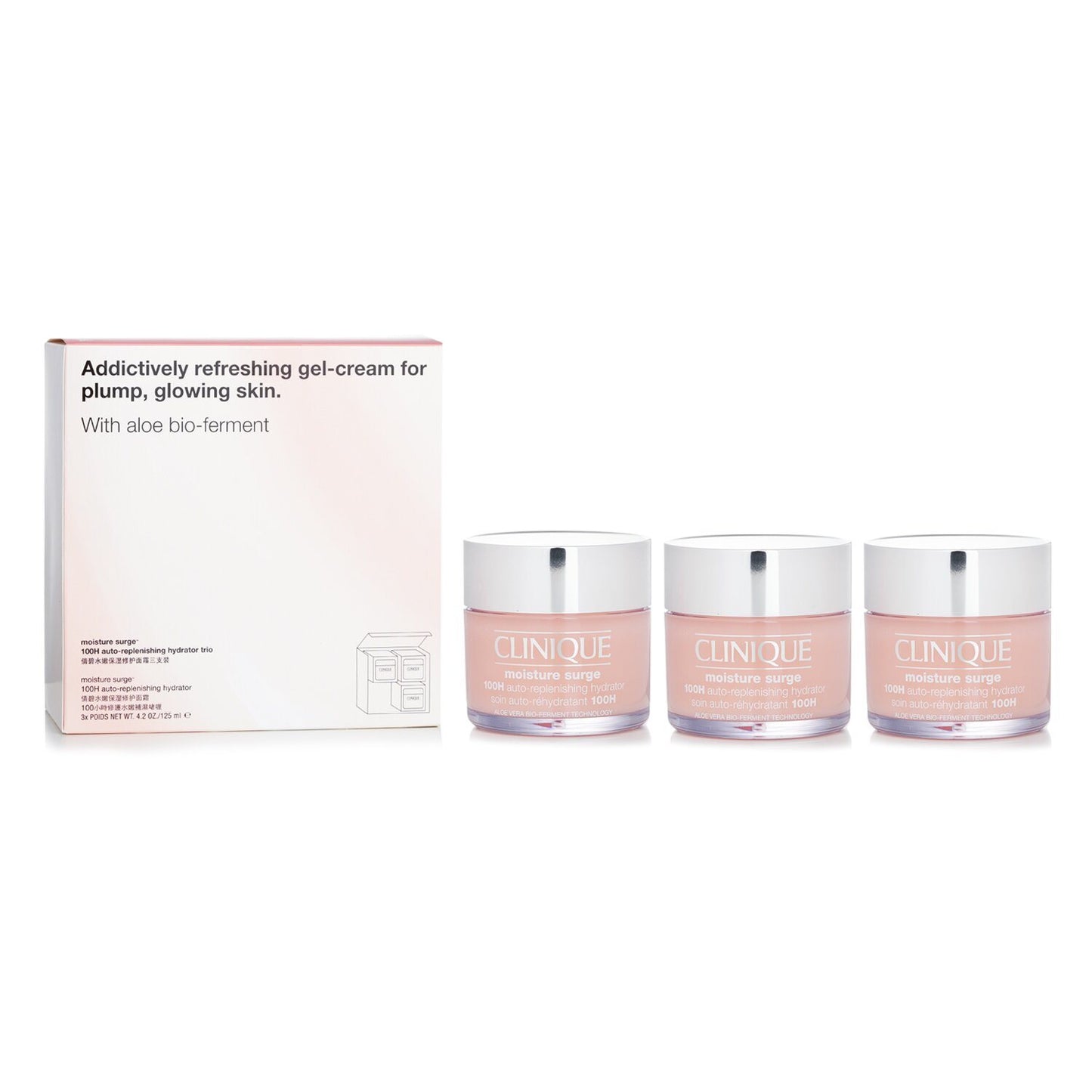 CLINIQUE - Travel Exclusive Trio Set: 3x Moisture Surge 100H Auto-Replenishing Hydrator 125ml/4.2oz 3pcs - lolaluxeshop