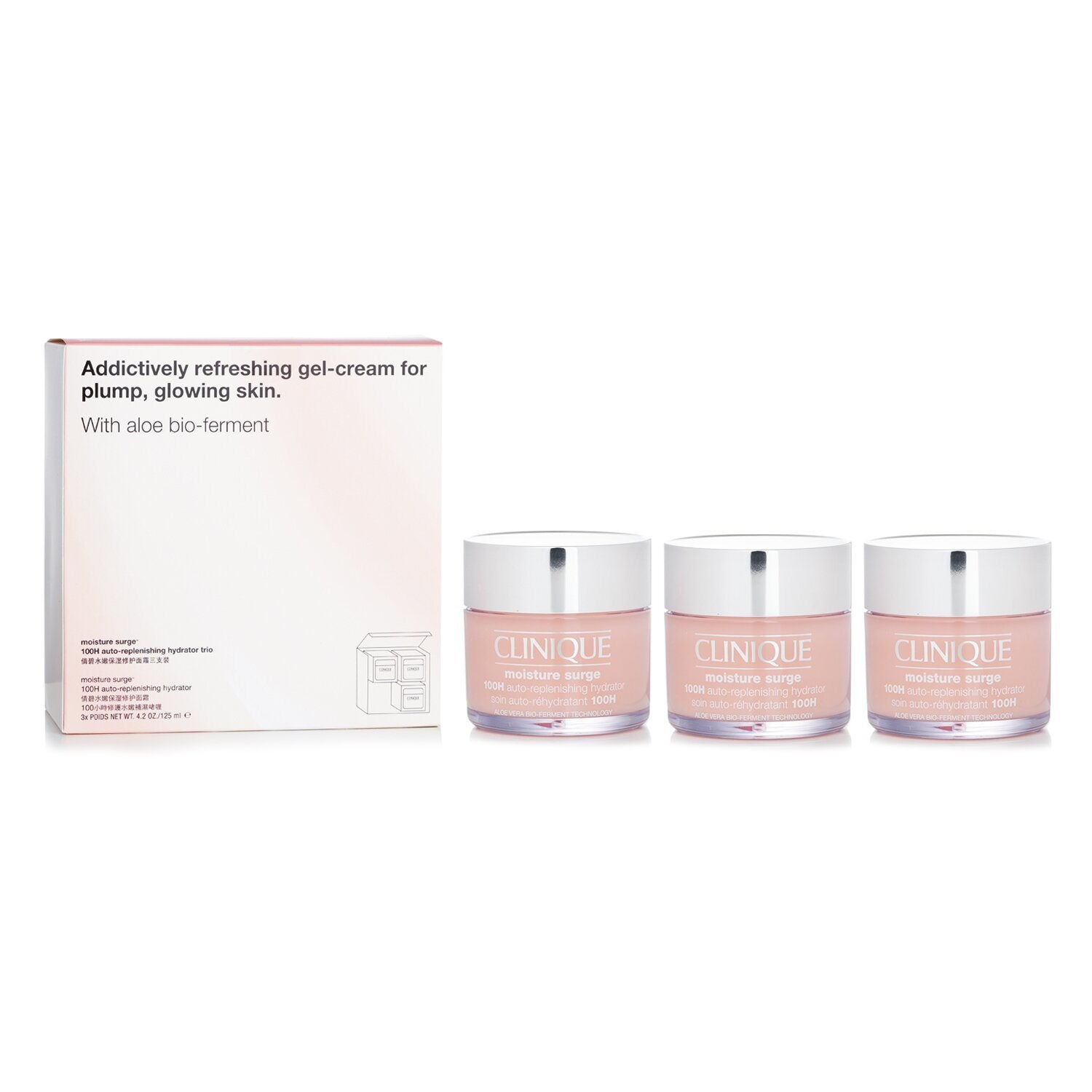 CLINIQUE - Travel Exclusive Trio Set: 3x Moisture Surge 100H Auto-Replenishing Hydrator 125ml/4.2oz 3pcs - lolaluxeshop