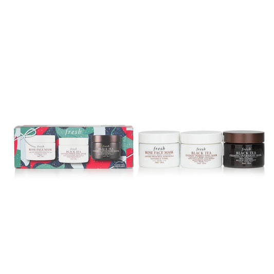 FRESH - Mini Face Mask Trio Set: Rose Face Mask 30ml + Overnight Mask 30ml + Instant Perfecting Mask 30ml H00006591 / 159091 3pcs - lolaluxeshop