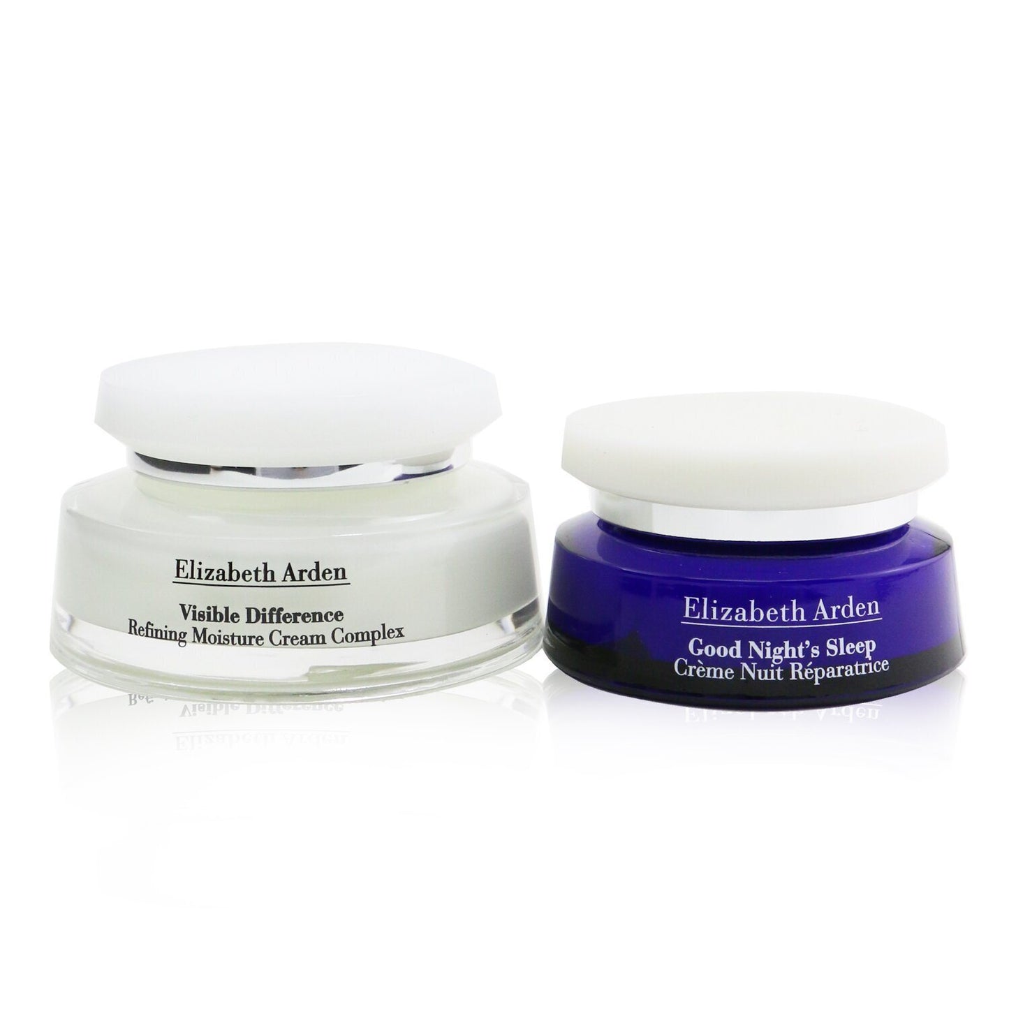 ELIZABETH ARDEN - Visible Difference Day & Night Duo: Refining Moisture Cream Complex 100ml/3.4oz+Good Night's Sleep Restoring Cream 50ml/1.7oz 2pcs - lolaluxeshop