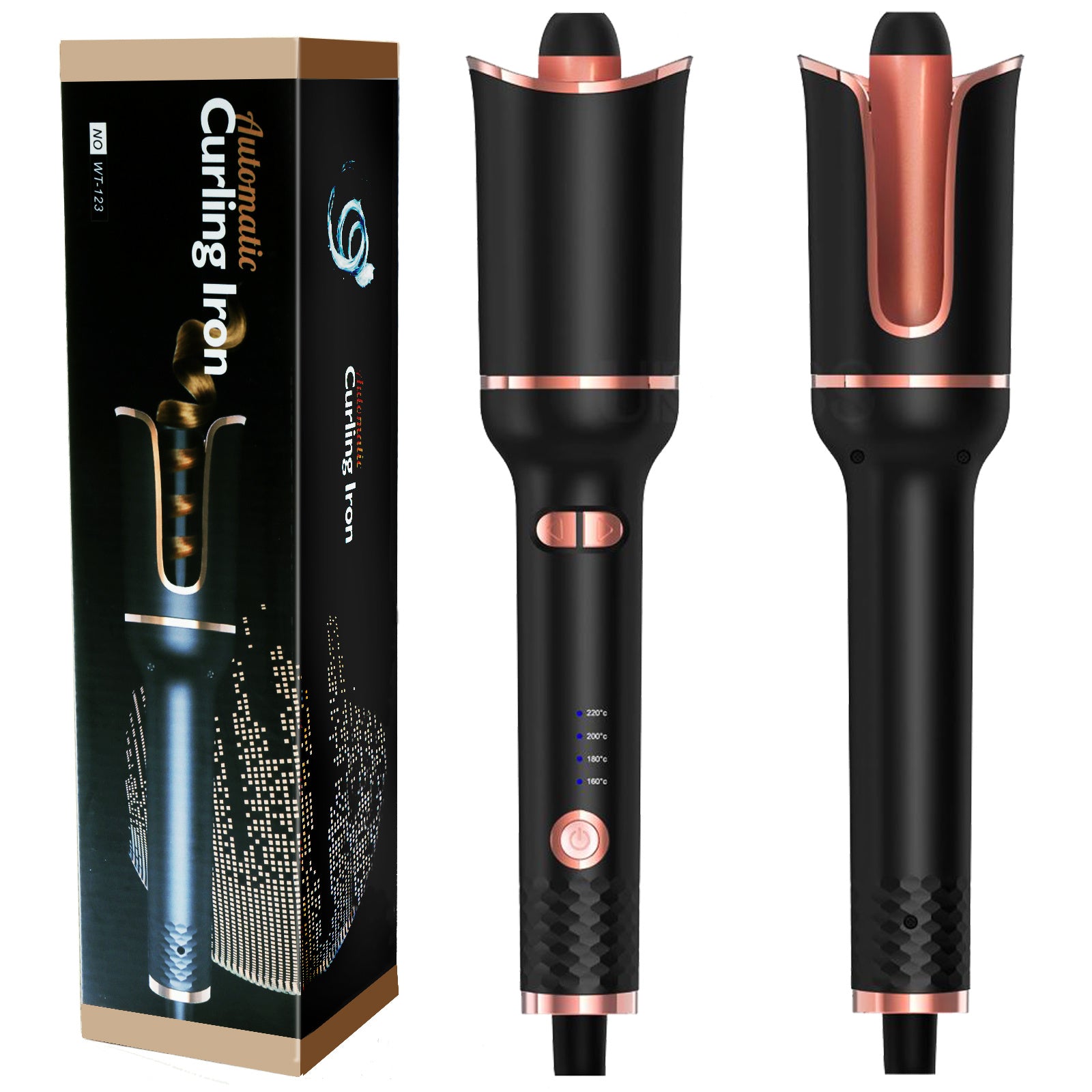 Automatic Hair Curler Ceramic Curling Irons Wand Rotating Curling Wand Electric Hair Waver Styling Tools Auto Hair Crimper - lolaluxeshop