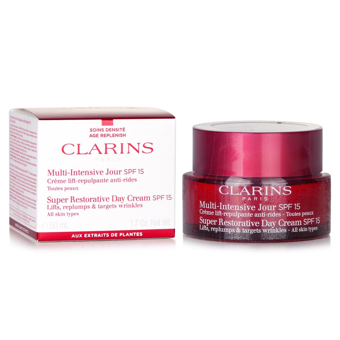 CLARINS - Multi Intensive Jour Super Restorative Day Cream SPF 15 064517 50ml / 1.7oz - lolaluxeshop