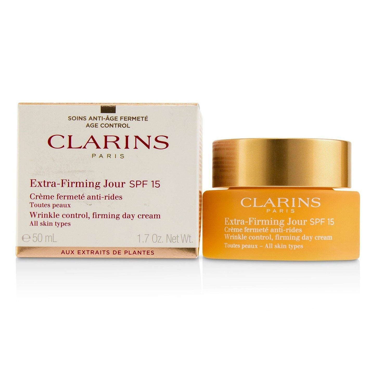 Clarins - Extra-Firming Jour Wrinkle Control, Firming Day Cream SPF 15 - All Skin Types - 50ml/1.7oz StrawberryNet - lolaluxeshop