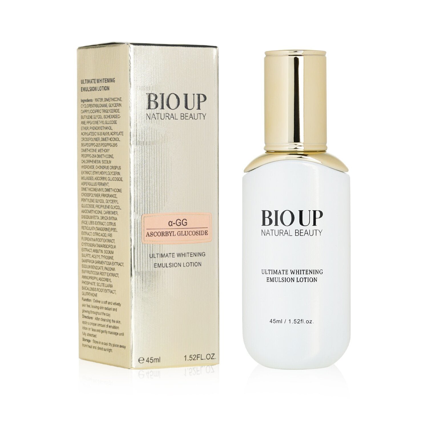 NATURAL BEAUTY - BIO UP a-GG Ultimate Whitening Emulsion Lotion 81Q0208 45ml/1.52oz - lolaluxeshop