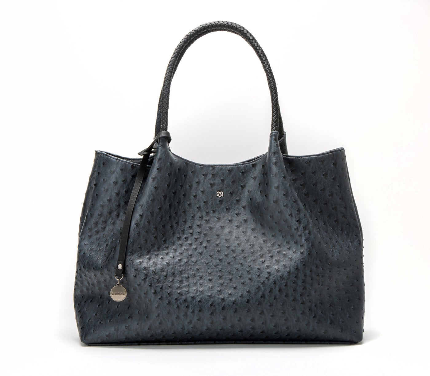 Naomi - Dark Gray Vegan Leather Tote Bag - LOLA LUXE