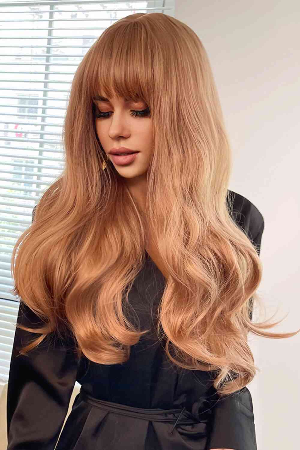 Full Machine Long Wave Synthetic Wigs 24'' - lolaluxeshop