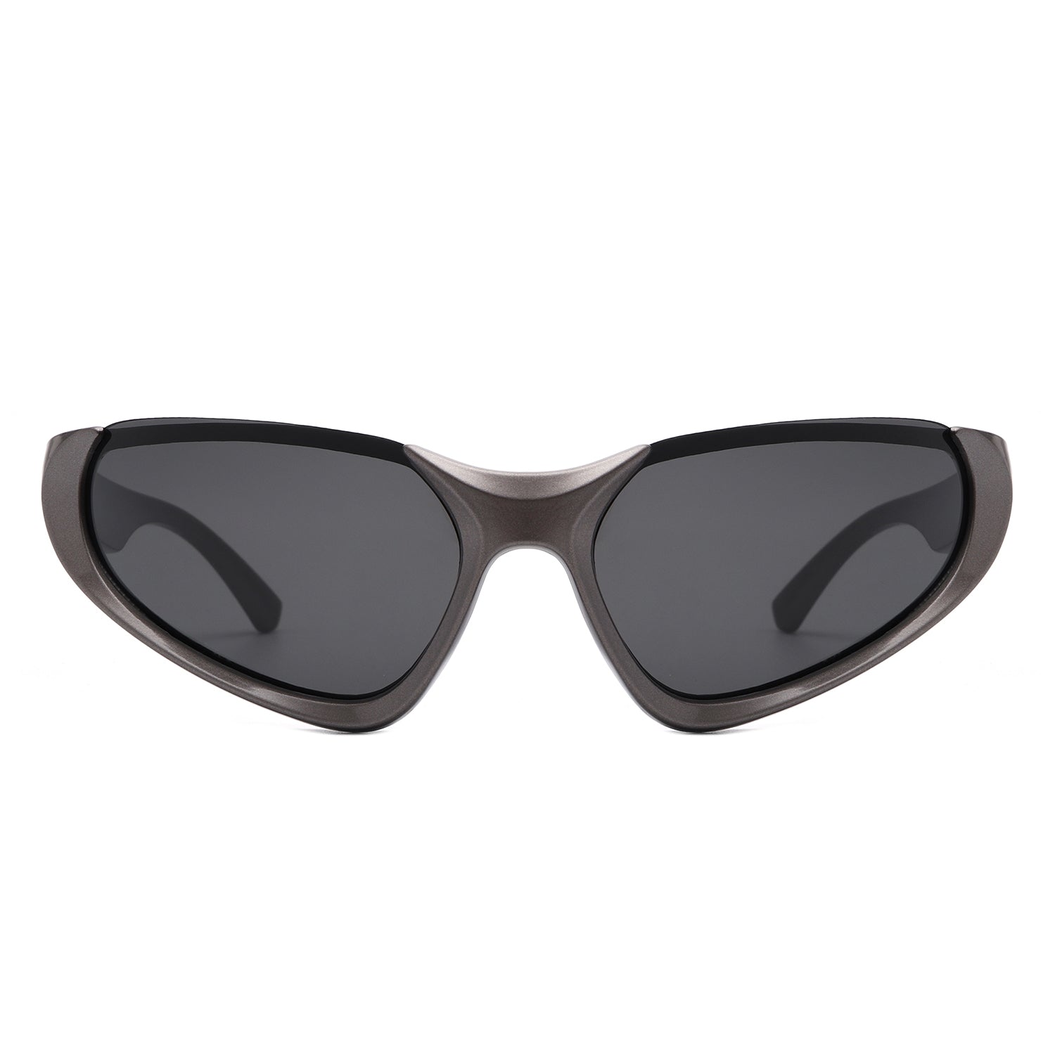 Dazzling - Rectangle Retro Fashion Wrap Around Sunglasses - lolaluxeshop