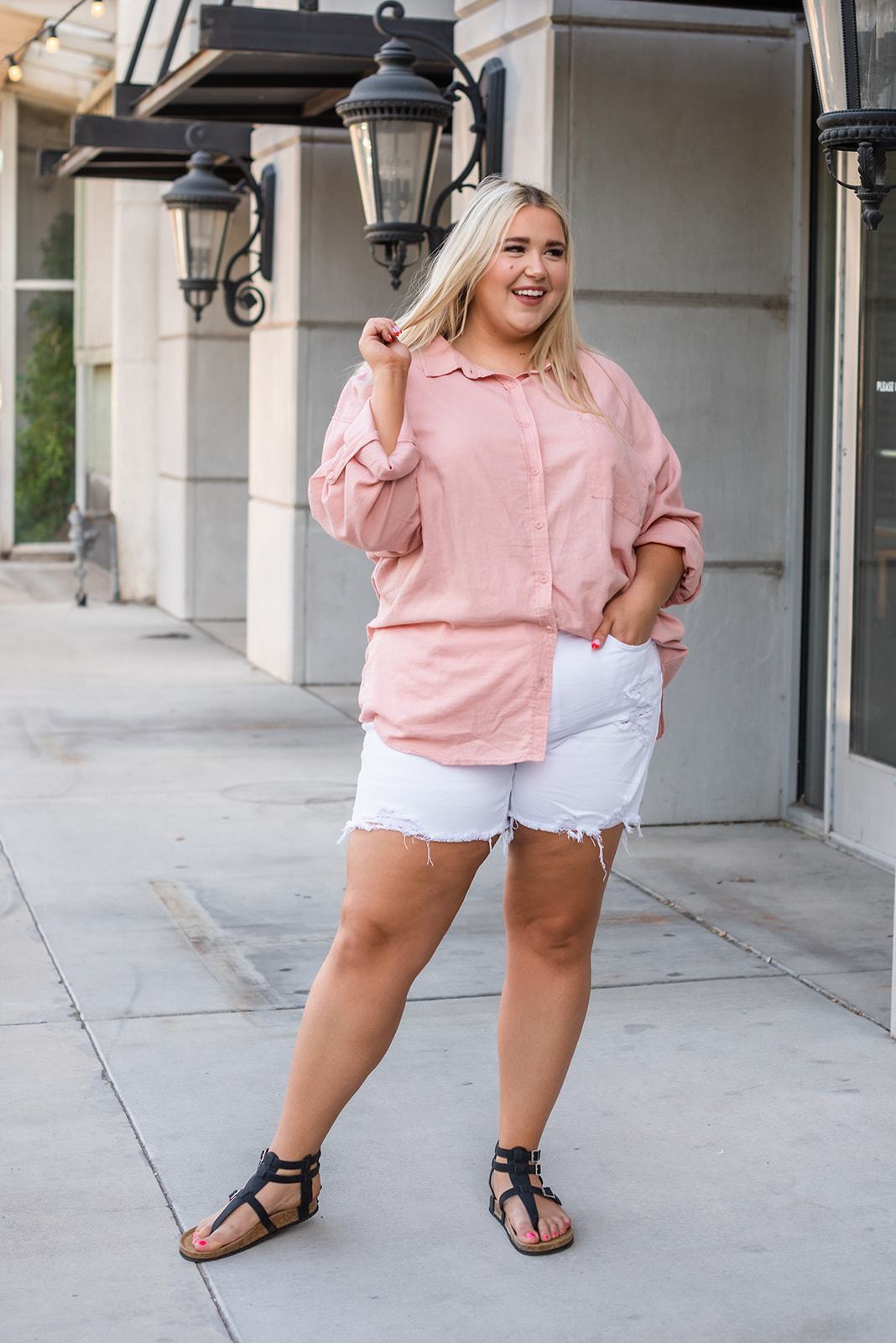 Summertime Memories Button-Down Shirt - LOLA LUXE