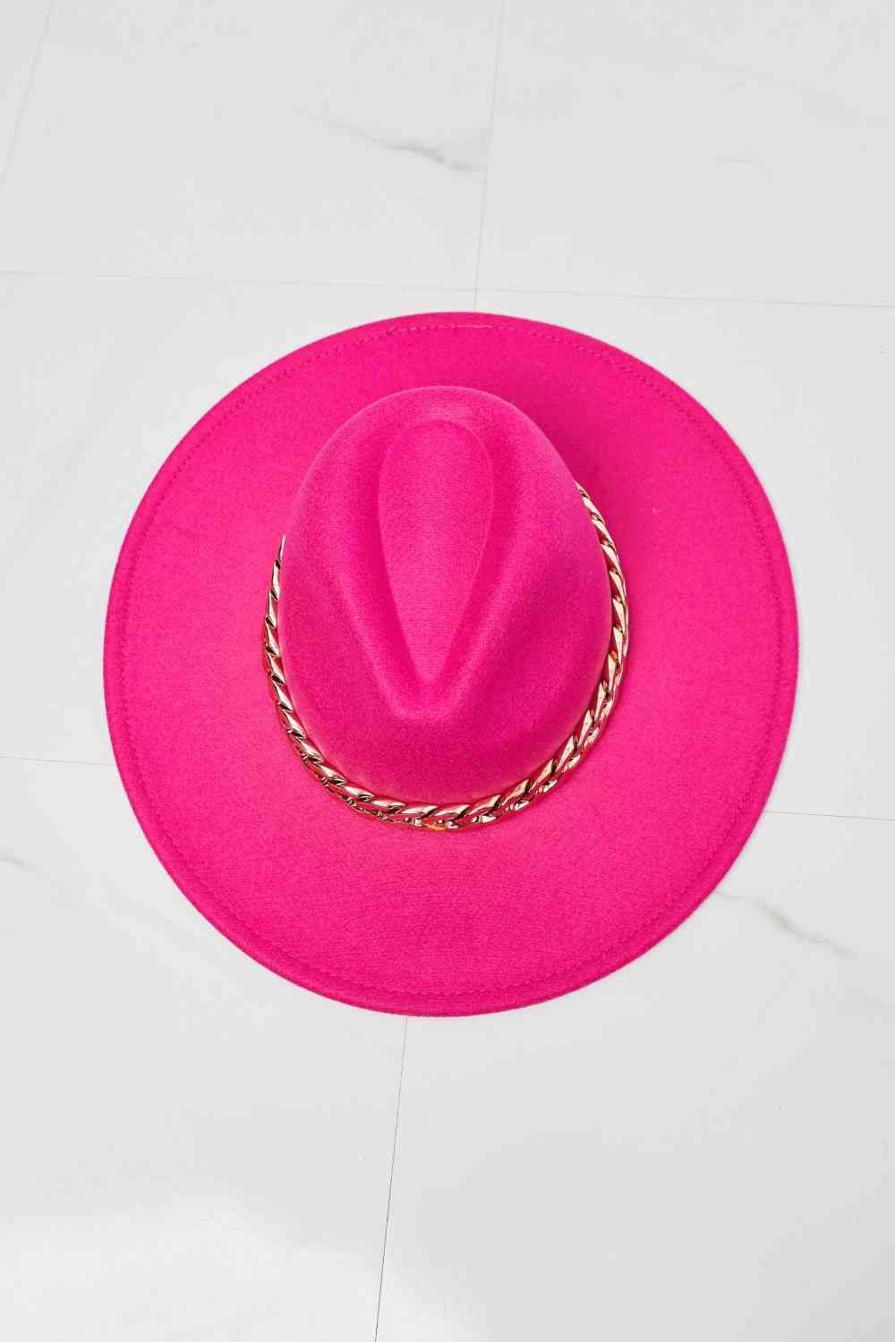 Fame Keep Your Promise Fedora Hat in Pink - lolaluxeshop