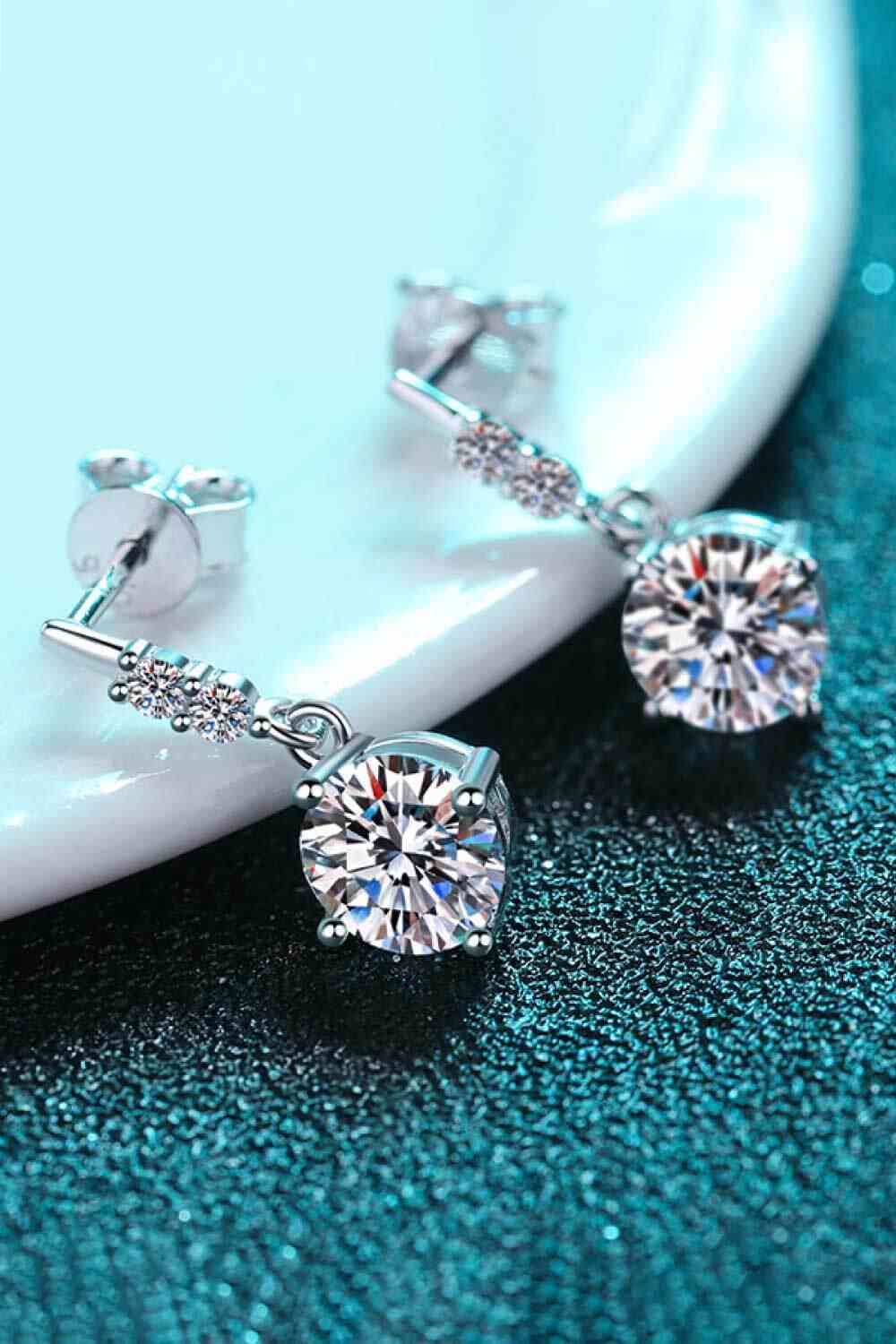 Moissanite Drop Earrings - lolaluxeshop