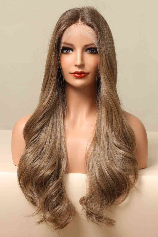 13*2" Lace Front Wigs Synthetic Long Wave 26" 150% Density in Golden Brown - lolaluxeshop