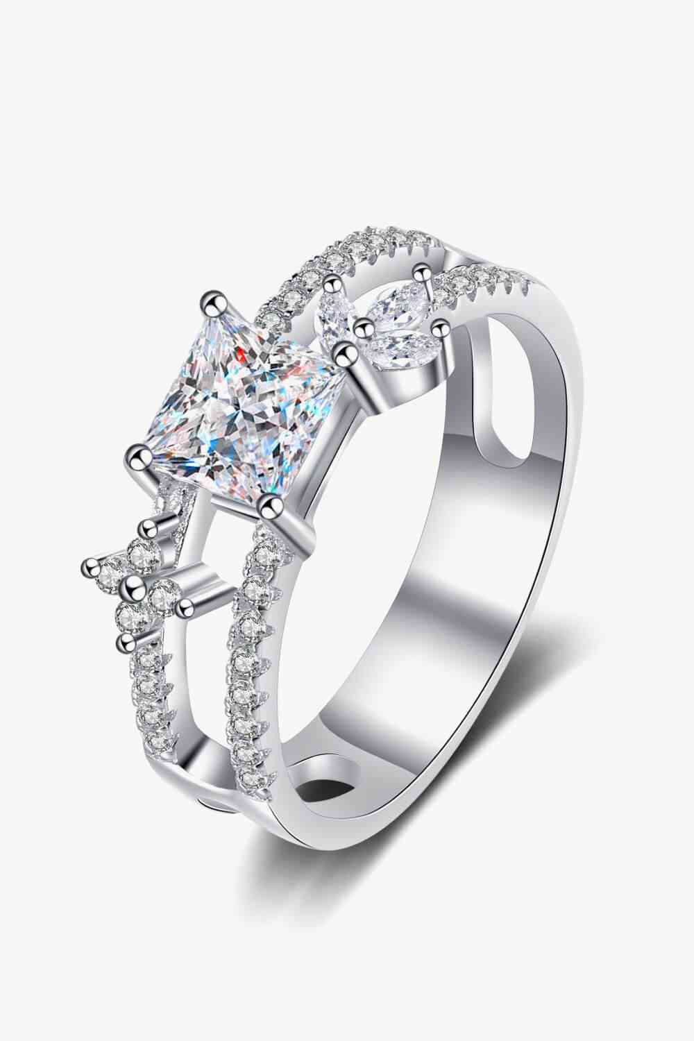 Moissanite Double Layered Ring - lolaluxeshop