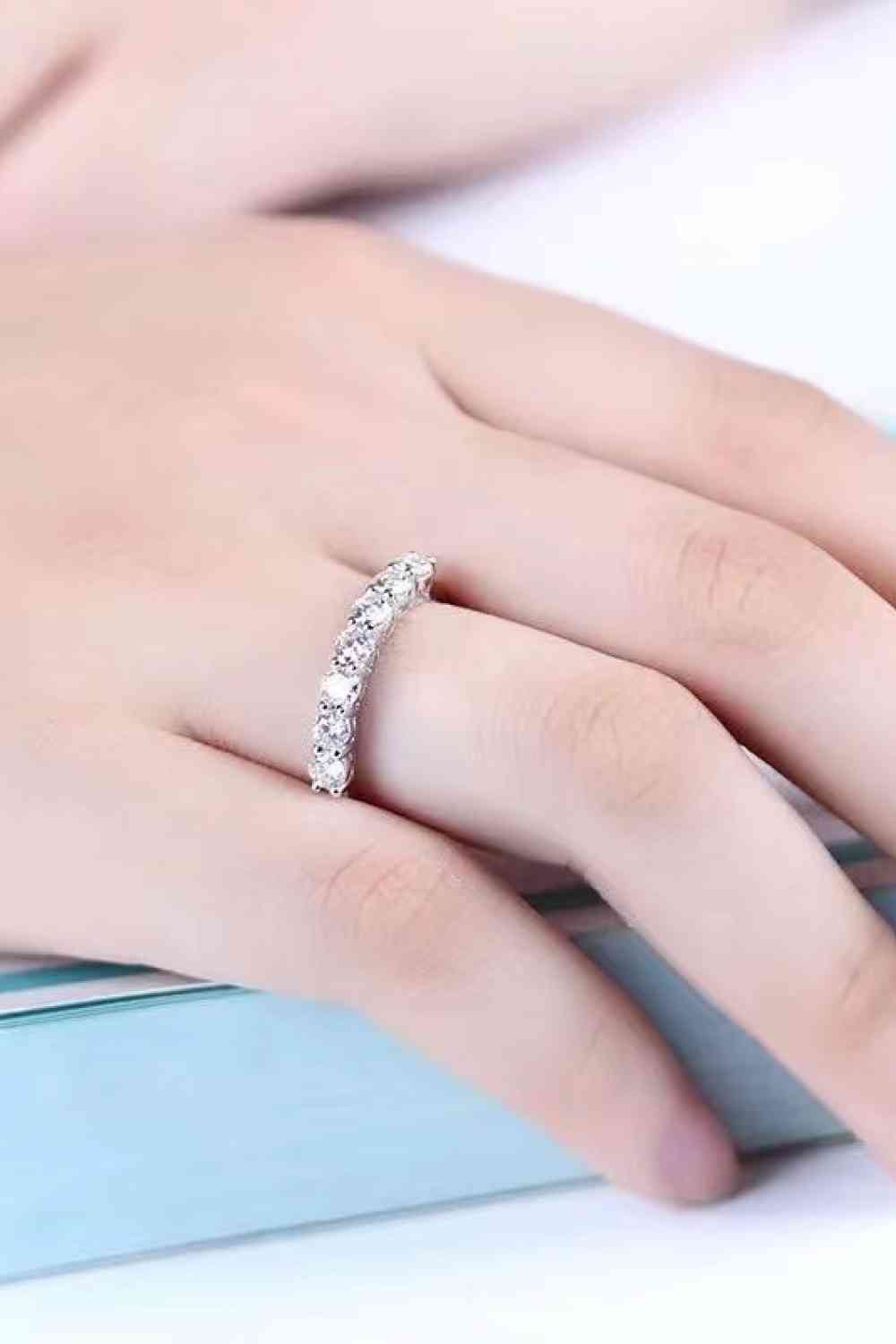 Charming Moissanite 925 Sterling Silver Ring - lolaluxeshop