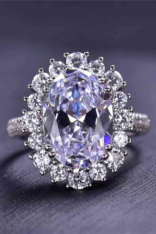 8 Carat Oval Moissanite Ring - lolaluxeshop