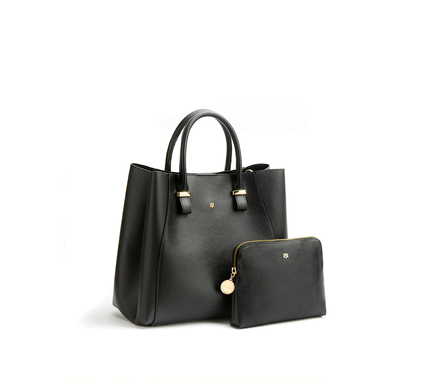 Jane - Black Vegan Leather Satchel - lolaluxeshop