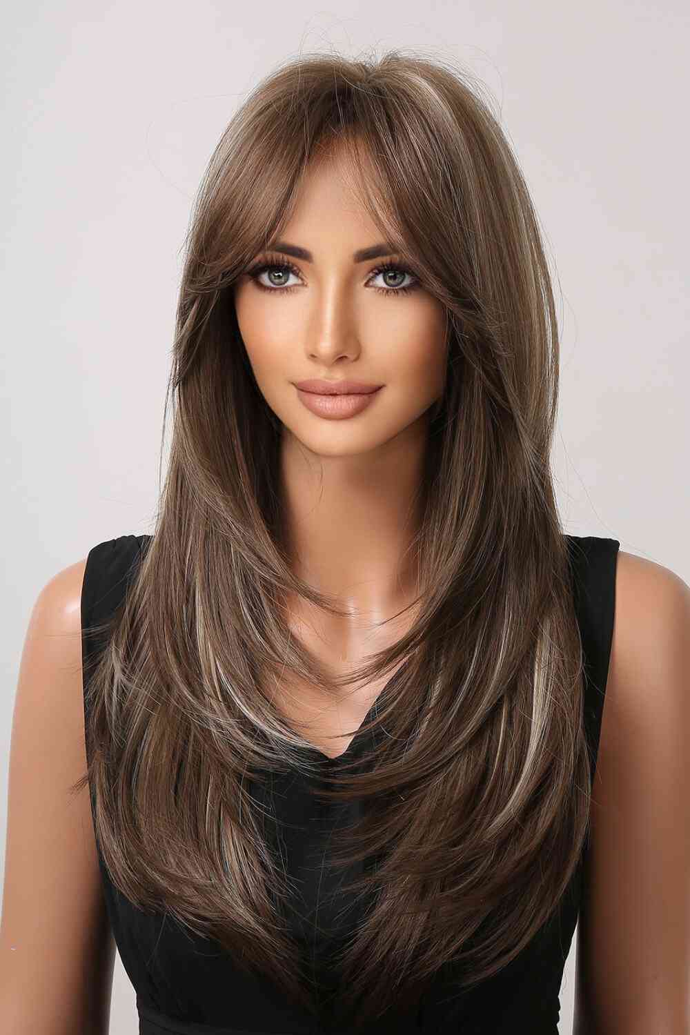 13*1" Full-Machine Wigs Synthetic Long Straight 22" - lolaluxeshop