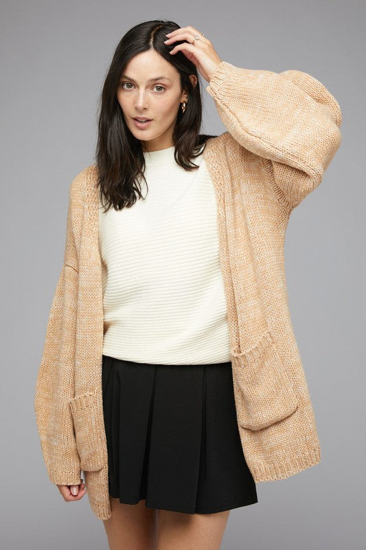 KNIT LONG SLEEVE CARDIGAN - LOLA LUXE