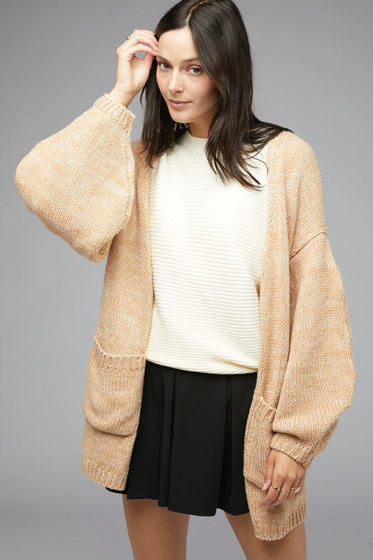 KNIT LONG SLEEVE CARDIGAN - LOLA LUXE