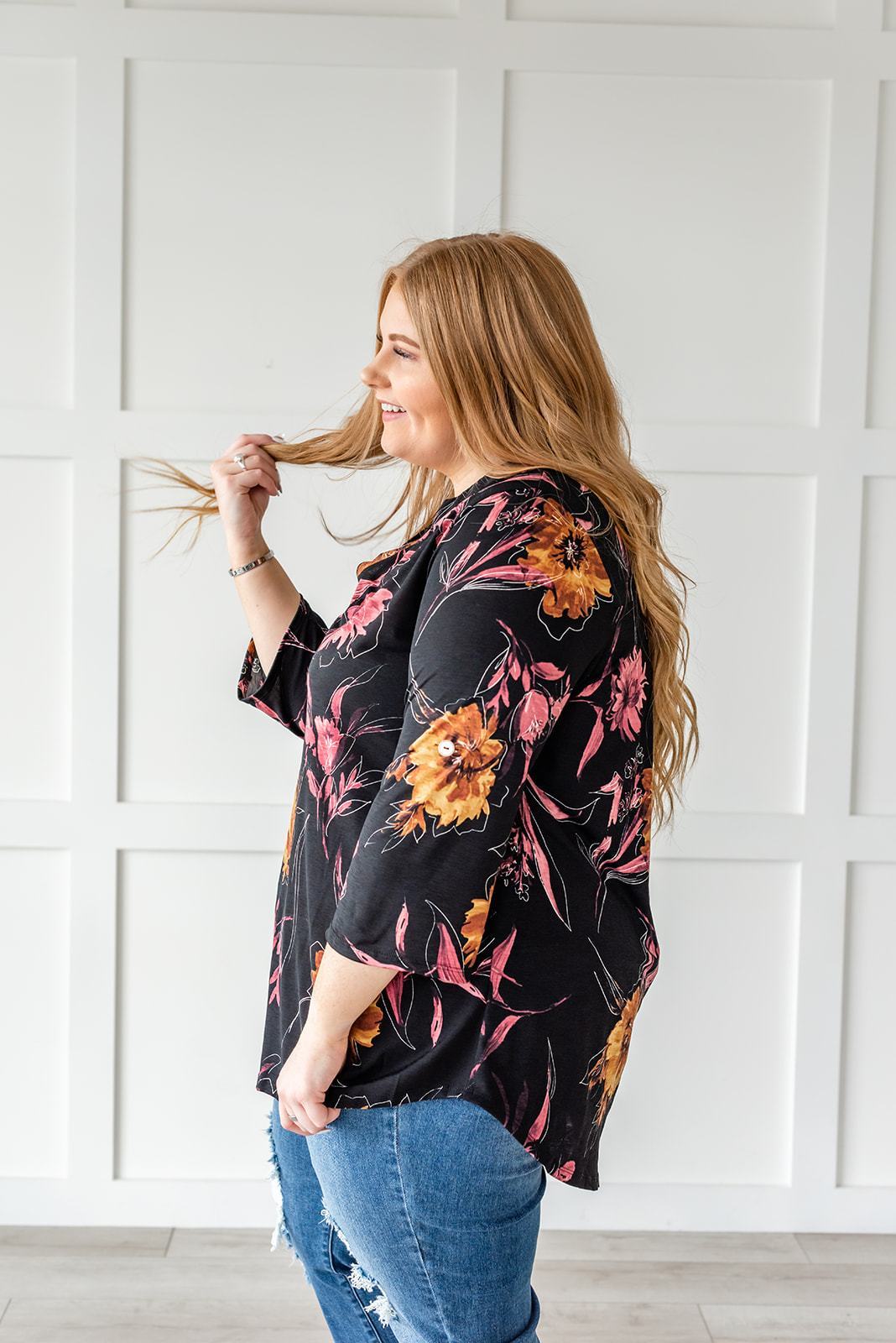 Lift My Spirits Floral Top - LOLA LUXE