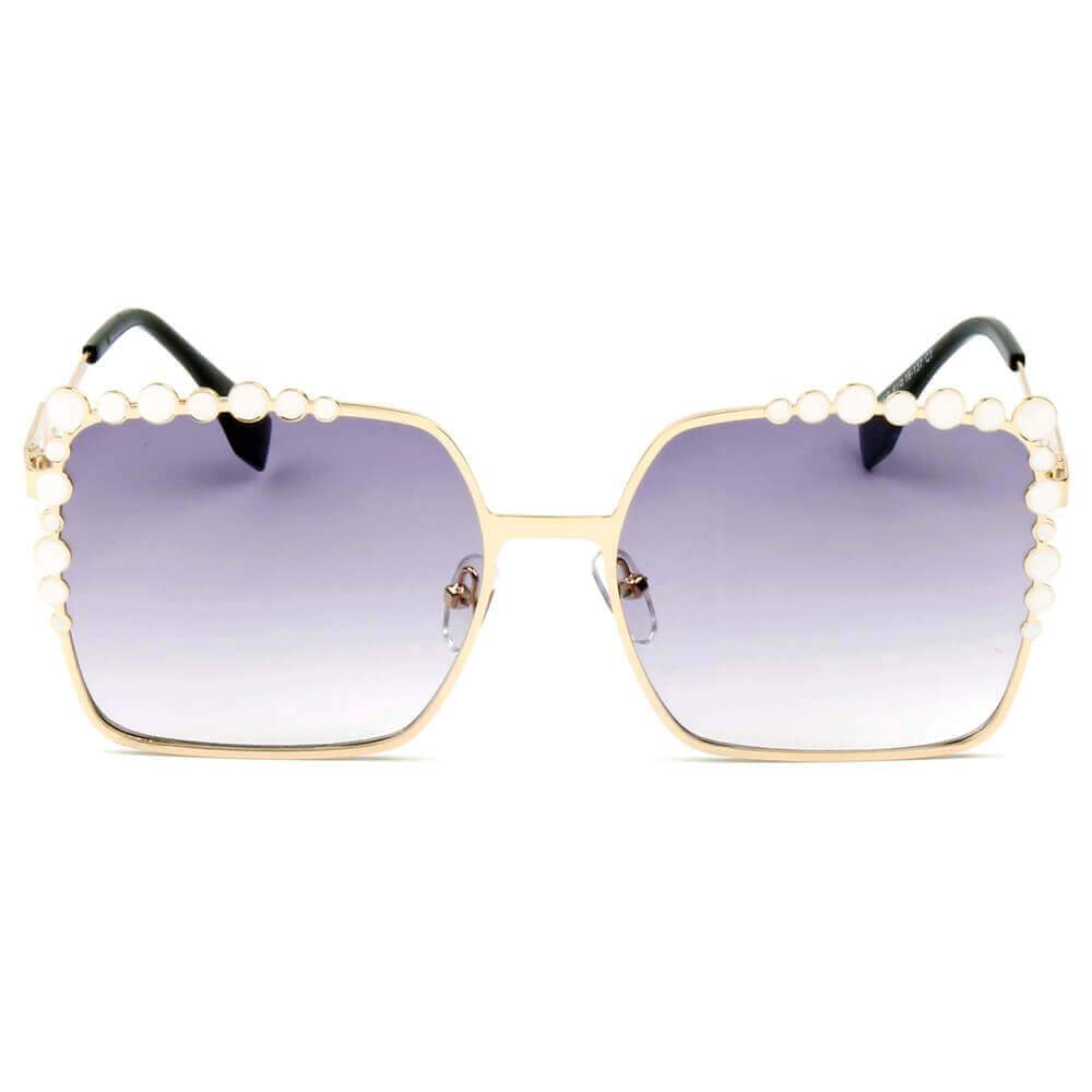 CHICO | Luxury Fashion Oversized Square Metal Frame Bubbles Sunglasses - lolaluxeshop