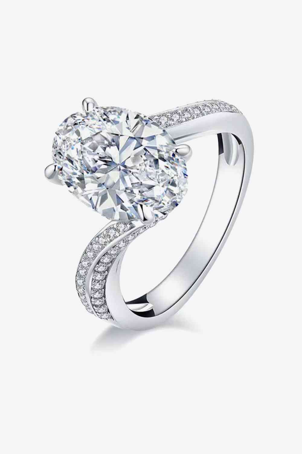 3 Carat Moissanite Side Stone Ring - lolaluxeshop