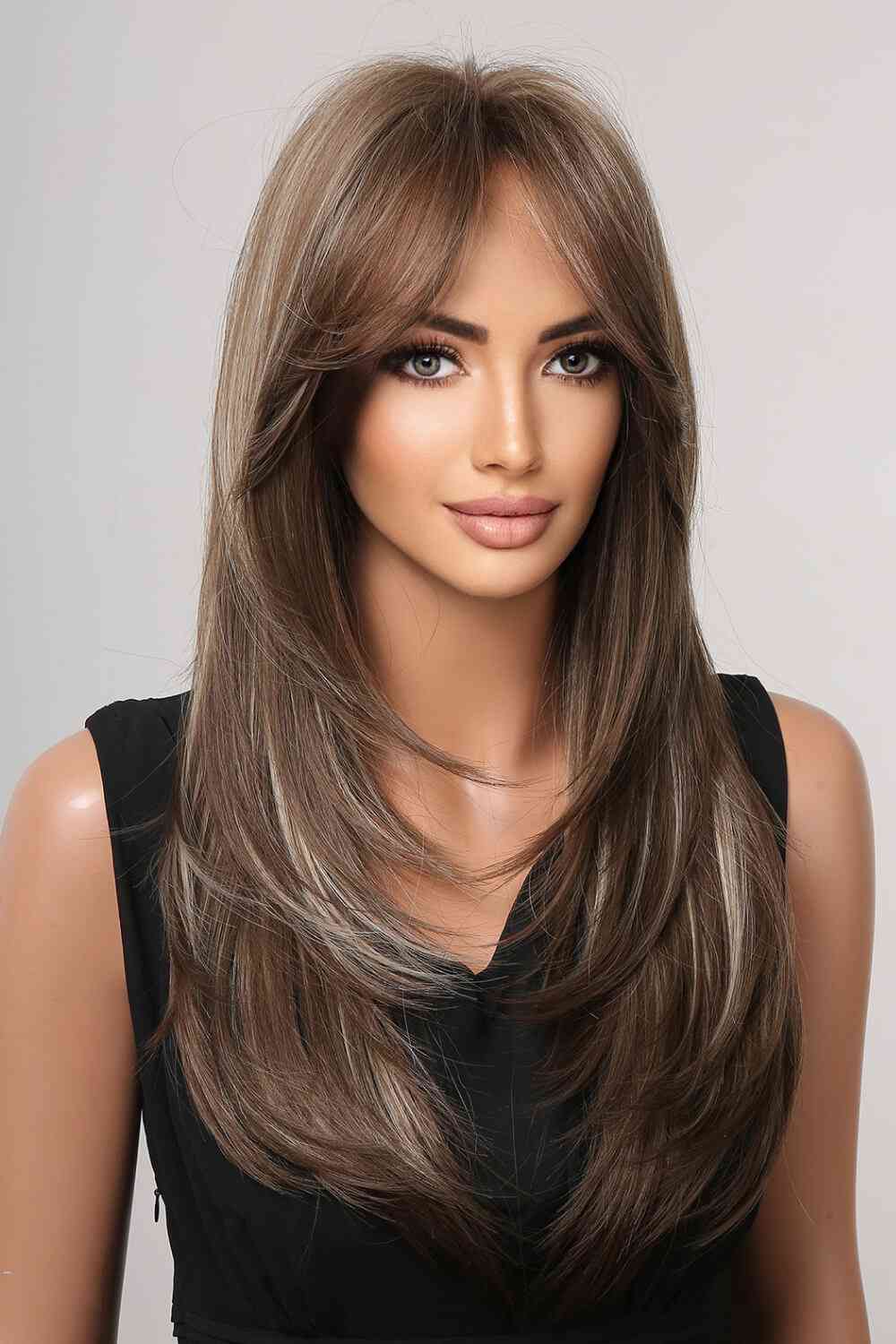 13*1" Full-Machine Wigs Synthetic Long Straight 22" - lolaluxeshop