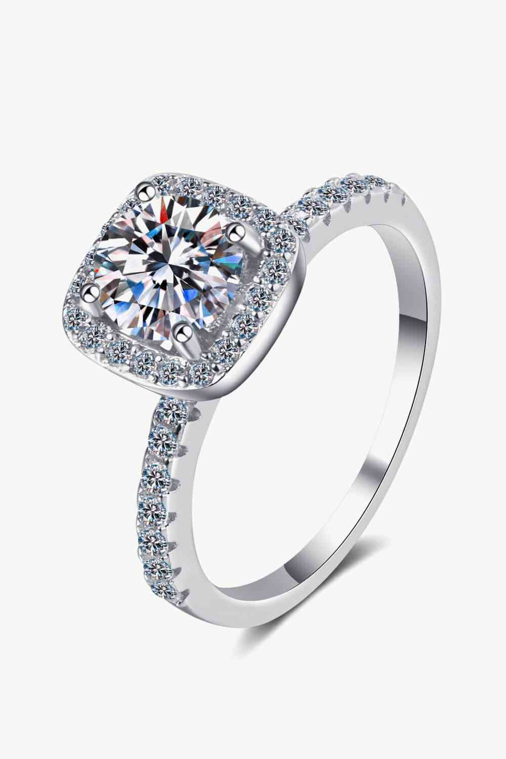 Square Moissanite Ring - lolaluxeshop