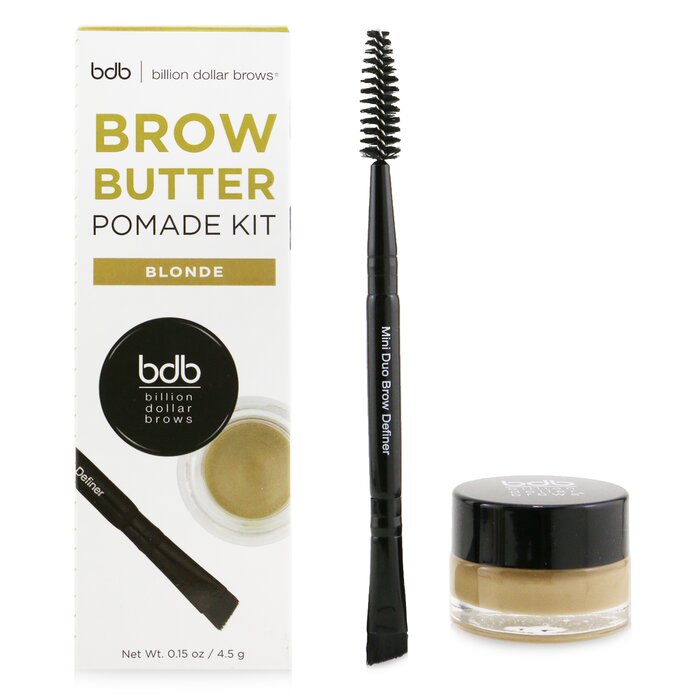 BILLION DOLLAR BROWS - Brow Butter Pomade Kit: Brow Butter Pomade + Mini Duo Brow Definer 2pcs - LOLA LUXE