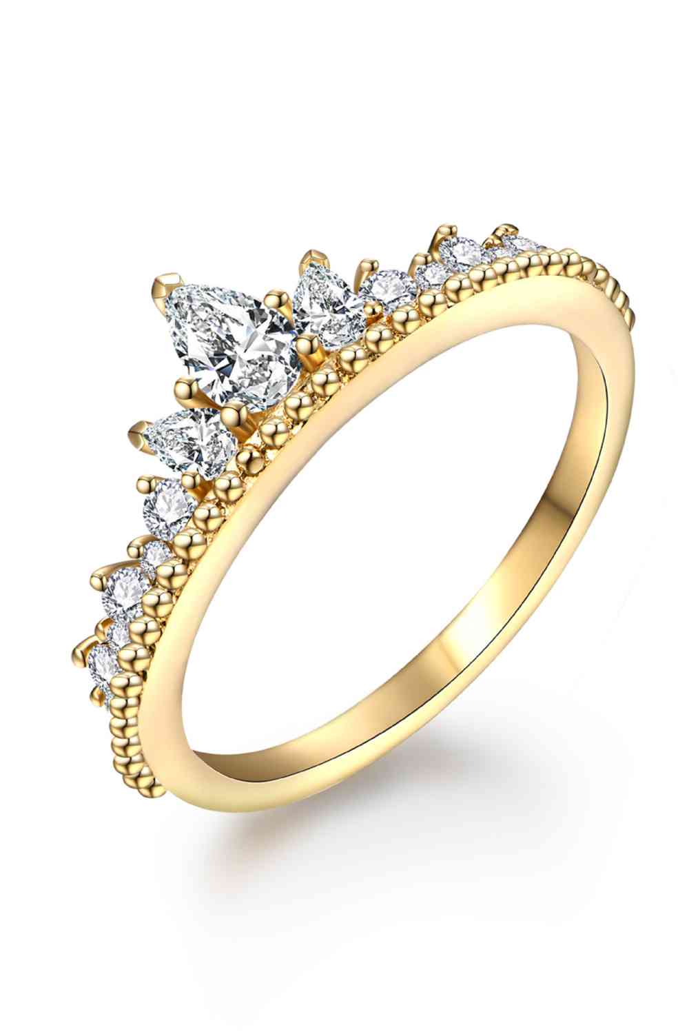 Crown Shape Moissanite Ring - lolaluxeshop