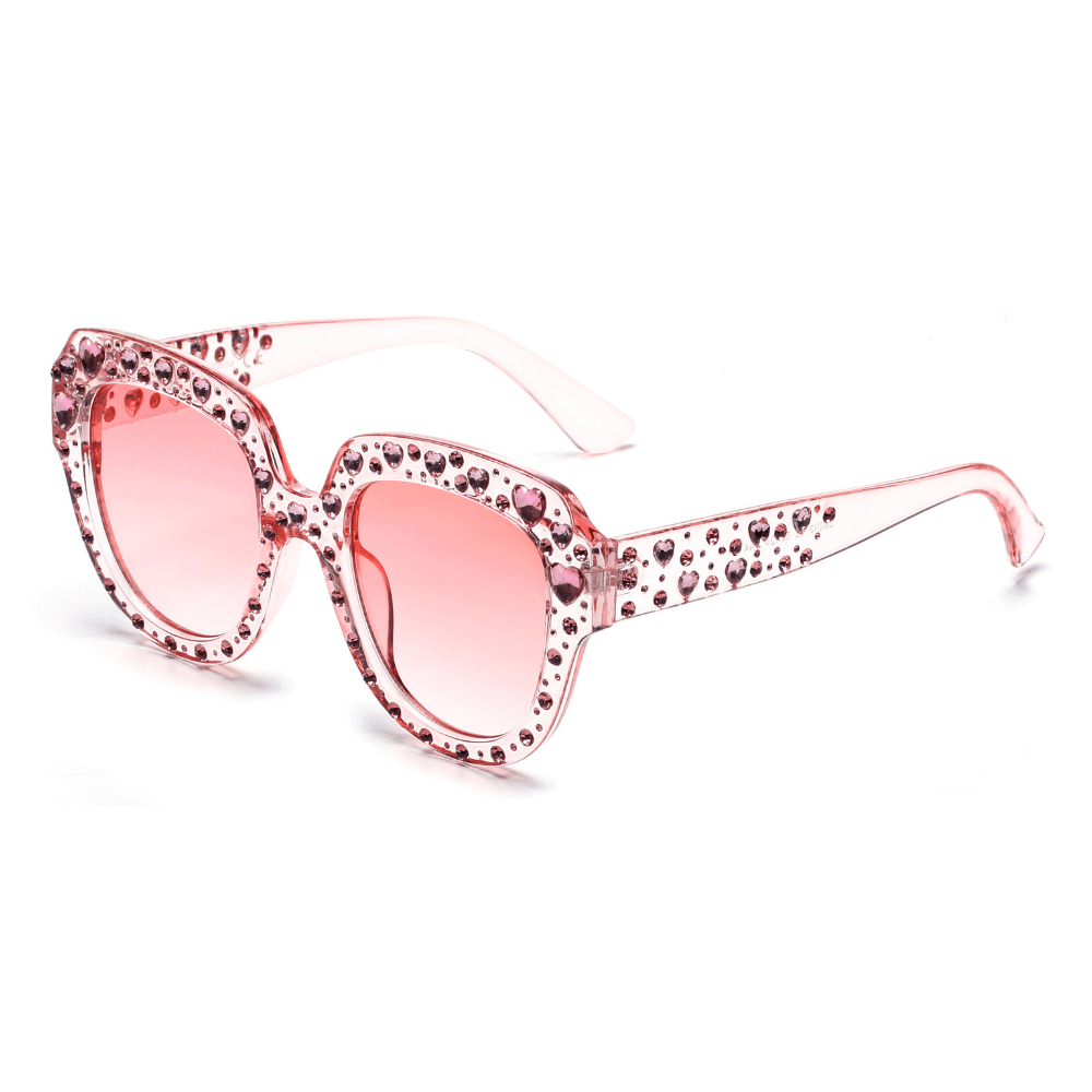 OCALA | Women Round Cat Eye Rhinestone Fashion Sunglasses - lolaluxeshop