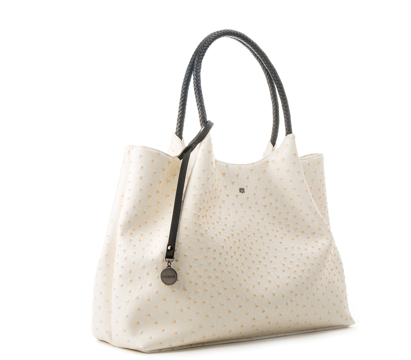 Naomi - White Vegan Leather Tote Bag - lolaluxeshop